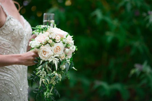 keeley and nathaniels wedding flowers at St Georges Hotel, Harrogate