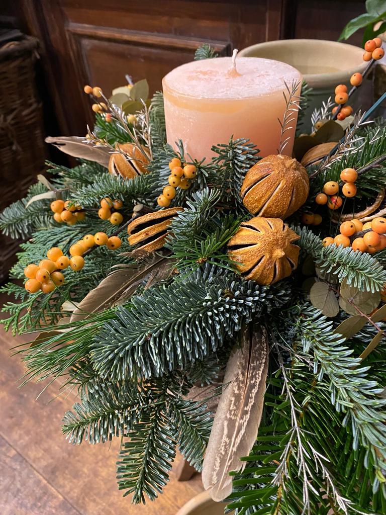 Melt Candle Christmas Table Arrangement Workshop