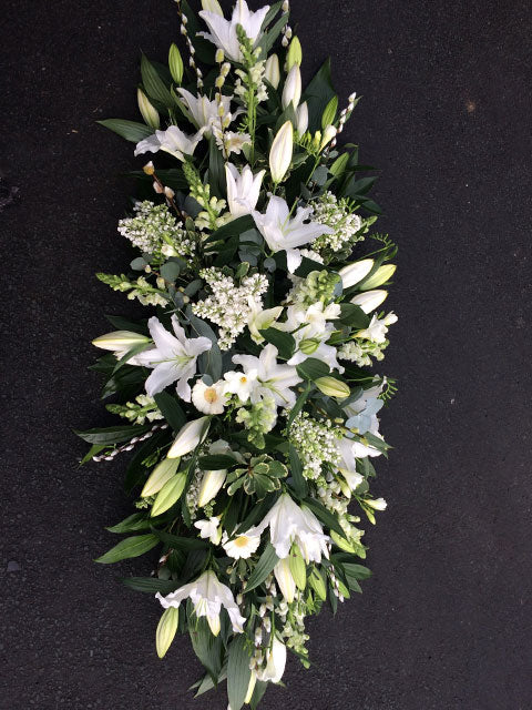 Coffin Spray with Lilies