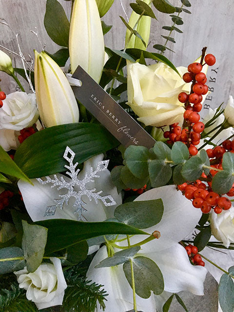 Lilies and Holly Berries