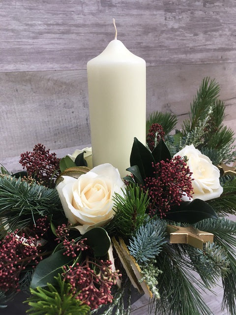 Christmas Candle Arrangement